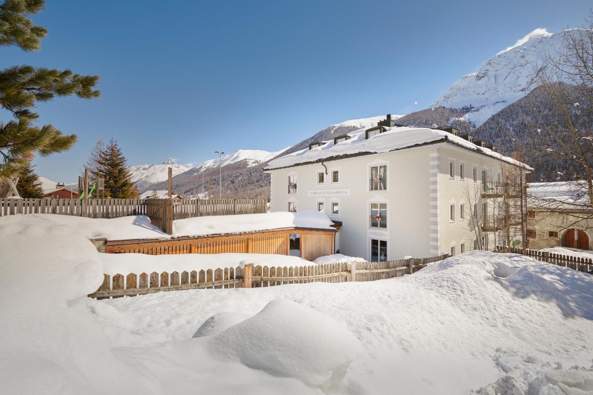 Reka-Ferienanlage Madulain Buitenkant foto